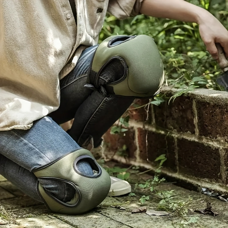Ergonomische, gepolsterte Knieschoner – verstellbare Riemen, Unterstützung der Gelenke