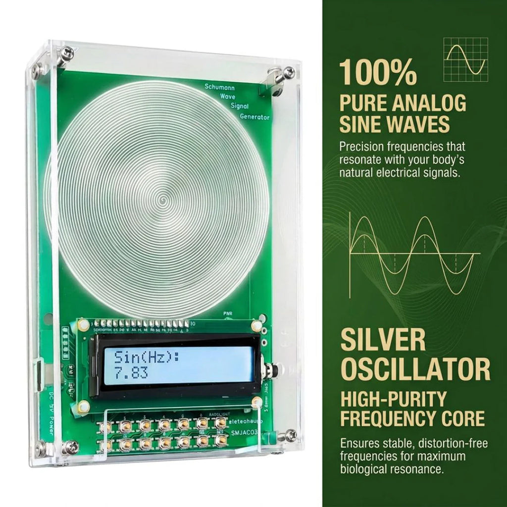 Sinuswellensignalgenerator — 7.83 Hz Einstellung, 0.01–100,000 Hz