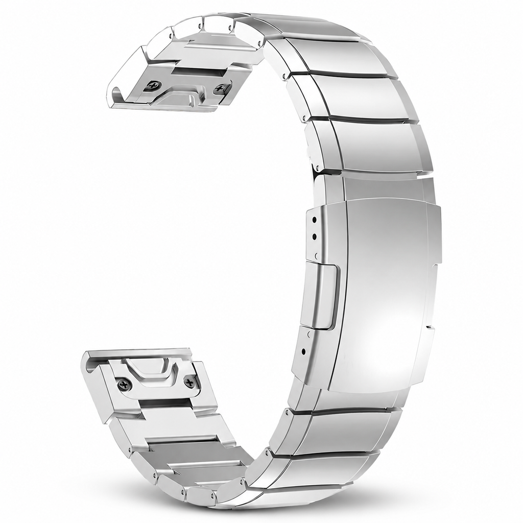 Garmin Fenix 9 Titanium Link Band — Tool-Free QuickFit, 22mm & 26mm