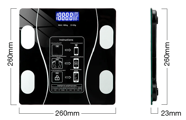 PulseScale Smart Scale — Connected Body Analysis, App Sync, Health Tracking Dashboard