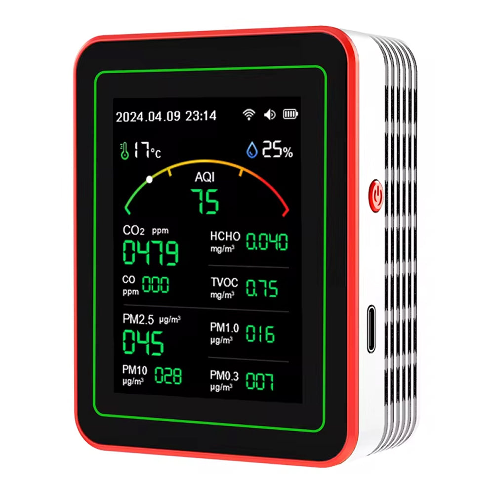 15-in-1-WLAN-Luftqualitätsmessgerät — CO2-, VOC- und PM2.5-Detektor