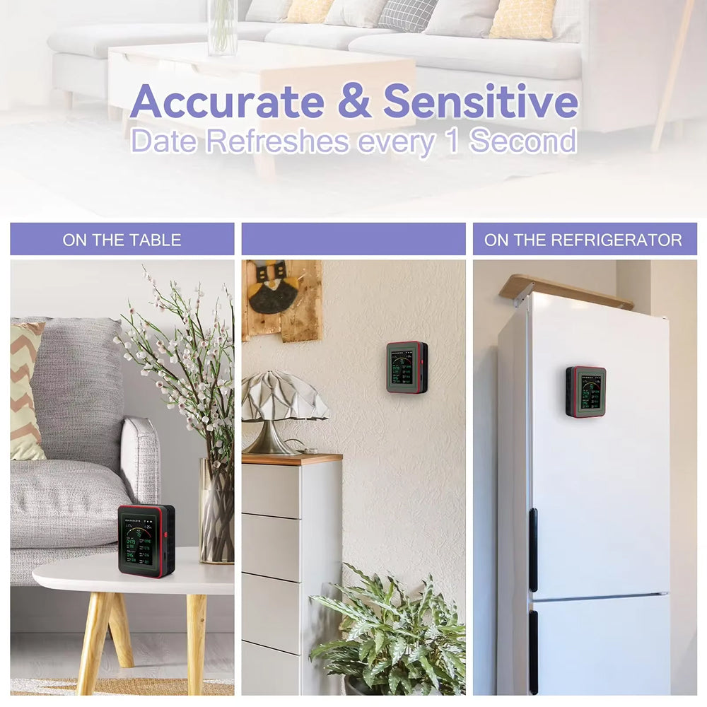15-in-1-WLAN-Luftqualitätsmessgerät — CO2-, VOC- und PM2.5-Detektor