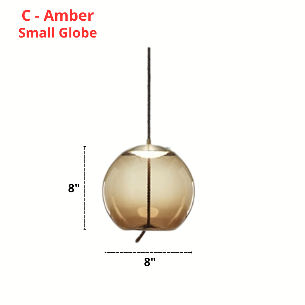 Nordic Rope & Glass Pendant Lights