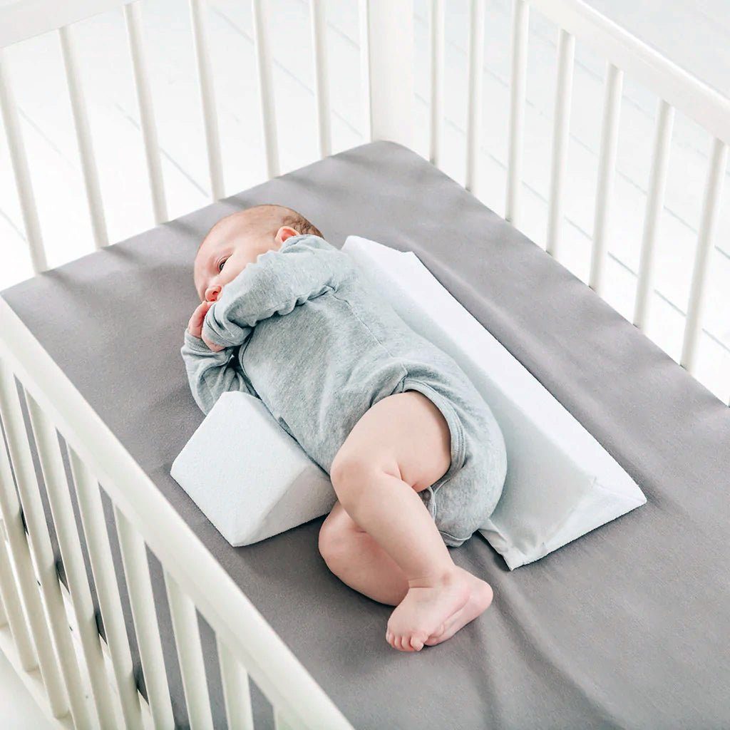 Infant Sleep Positioner Wedge — Breathable Foam Back-Sleep Support