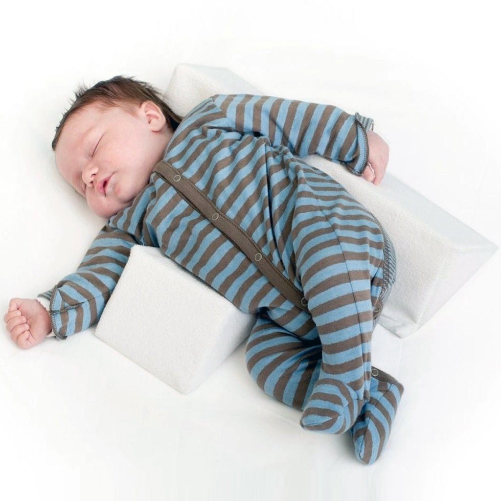 Infant Sleep Positioner Wedge — Breathable Foam Back-Sleep Support