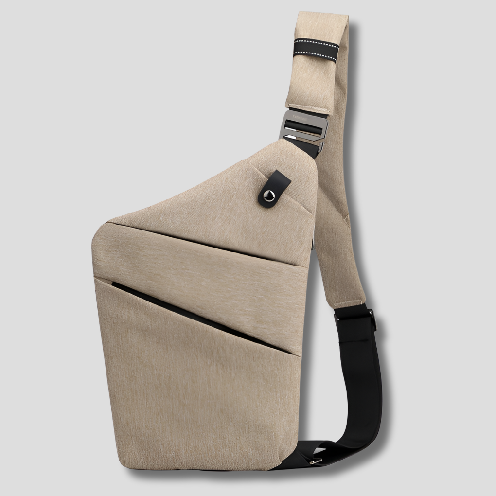 Compact Hardshell Shoulder Pouch — Hidden Pockets, Convertible Straps