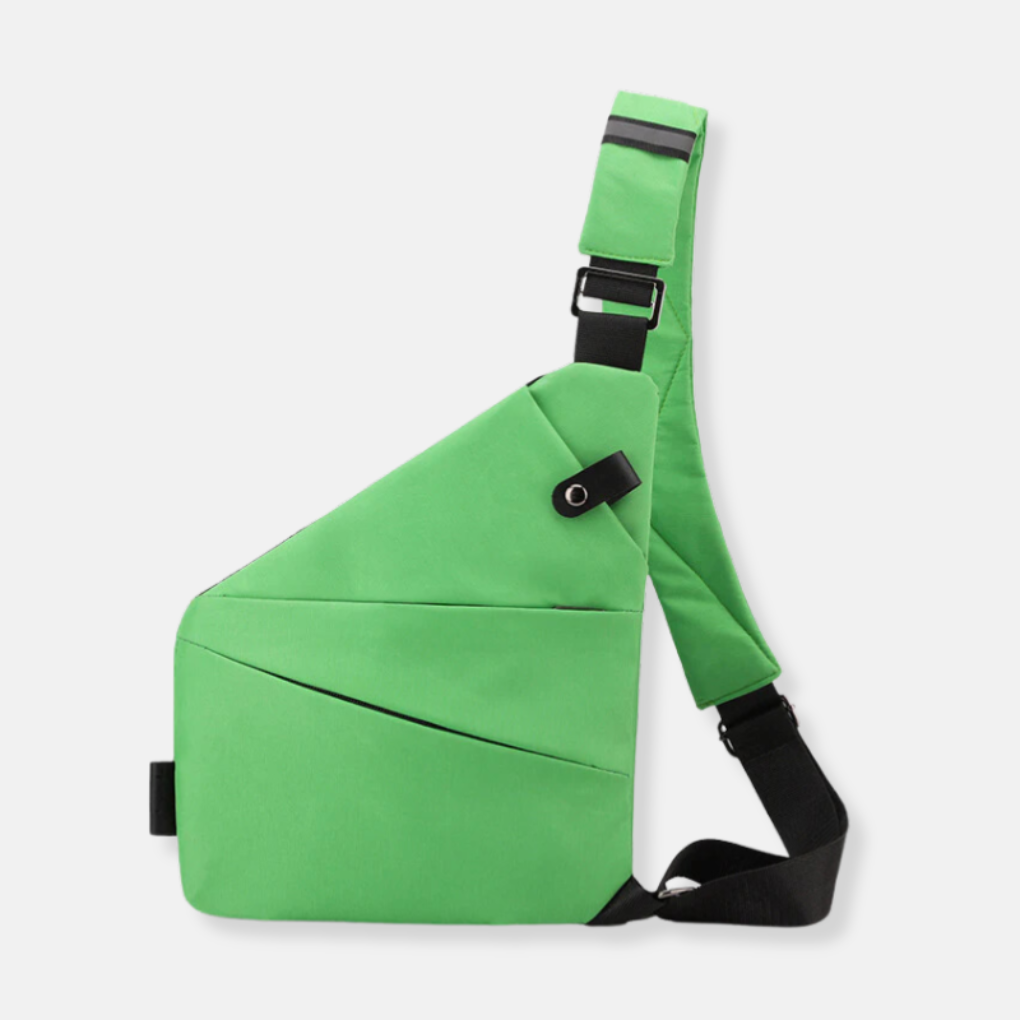 Compact Hardshell Shoulder Pouch — Hidden Pockets, Convertible Straps