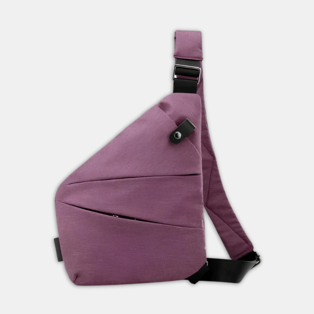 Compact Hardshell Shoulder Pouch — Hidden Pockets, Convertible Straps