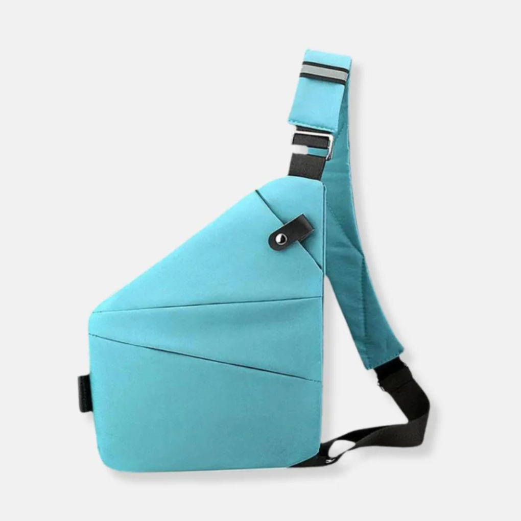 Compact Hardshell Shoulder Pouch — Hidden Pockets, Convertible Straps