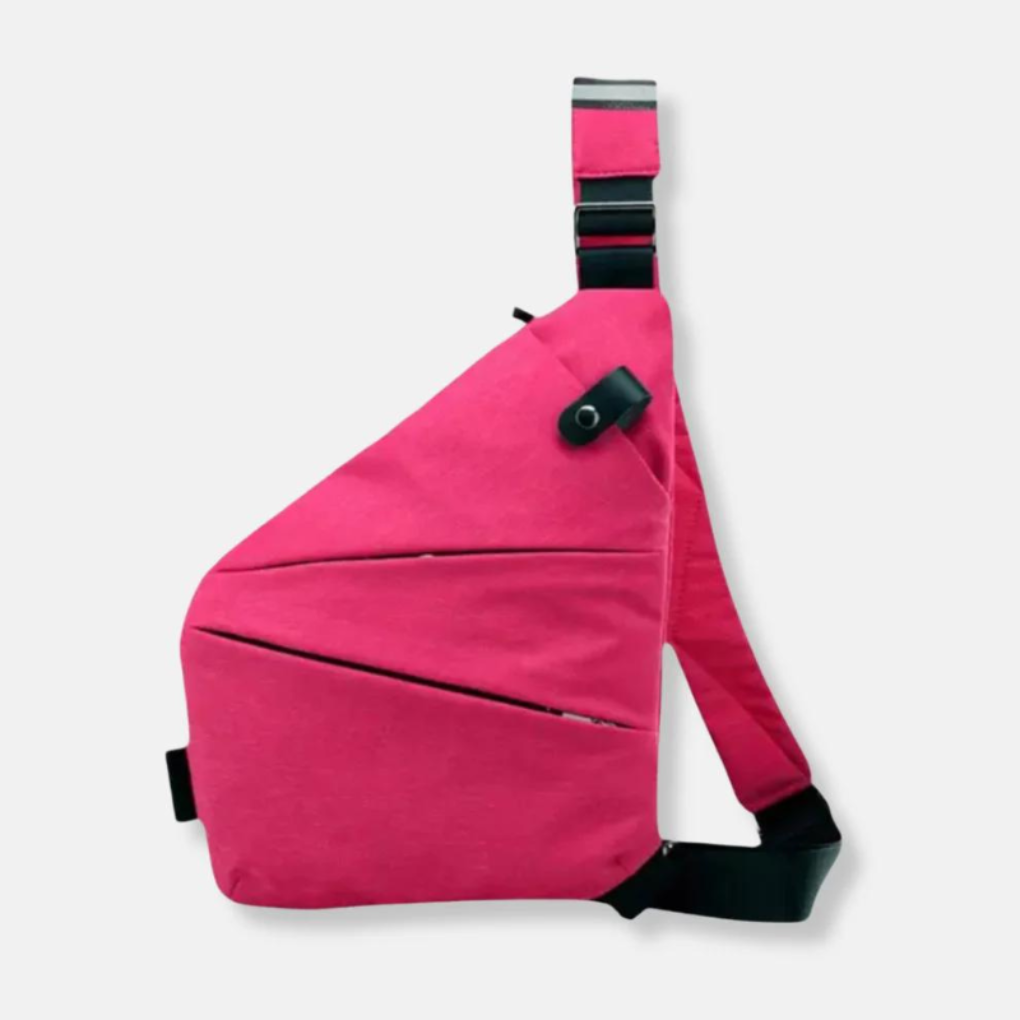 Compact Hardshell Shoulder Pouch — Hidden Pockets, Convertible Straps