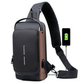 Crossbody-slingtaske — vandafvisende, USB-port, TSA-lås