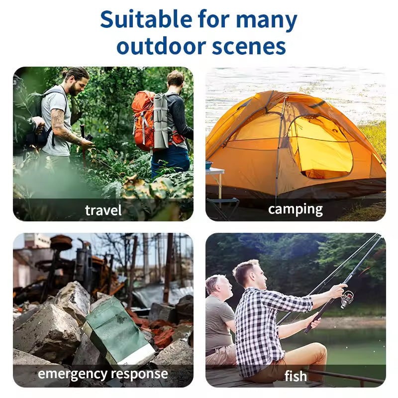 Portable Survival Water Filter Straw — 4000L Capacity, 0.01