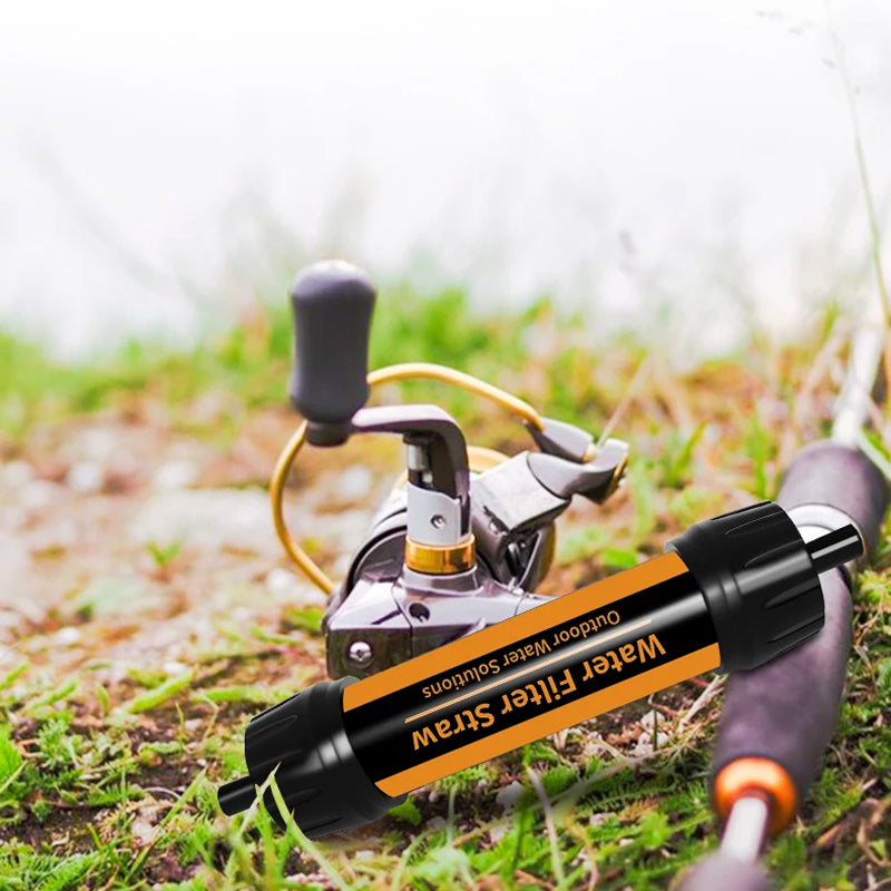 Portable Survival Water Filter Straw — 4000L Capacity, 0.01