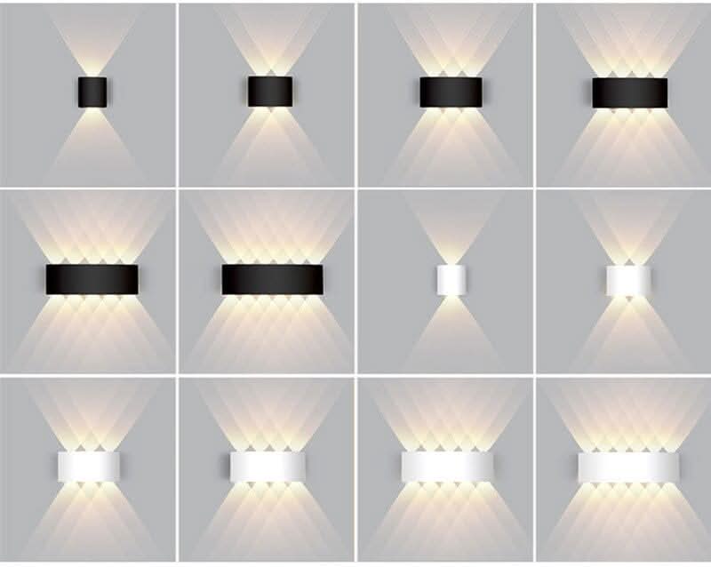 Aplique de pared LED para exteriores AstraGlow — Impermeable, diseño de aluminio de bajo consumo