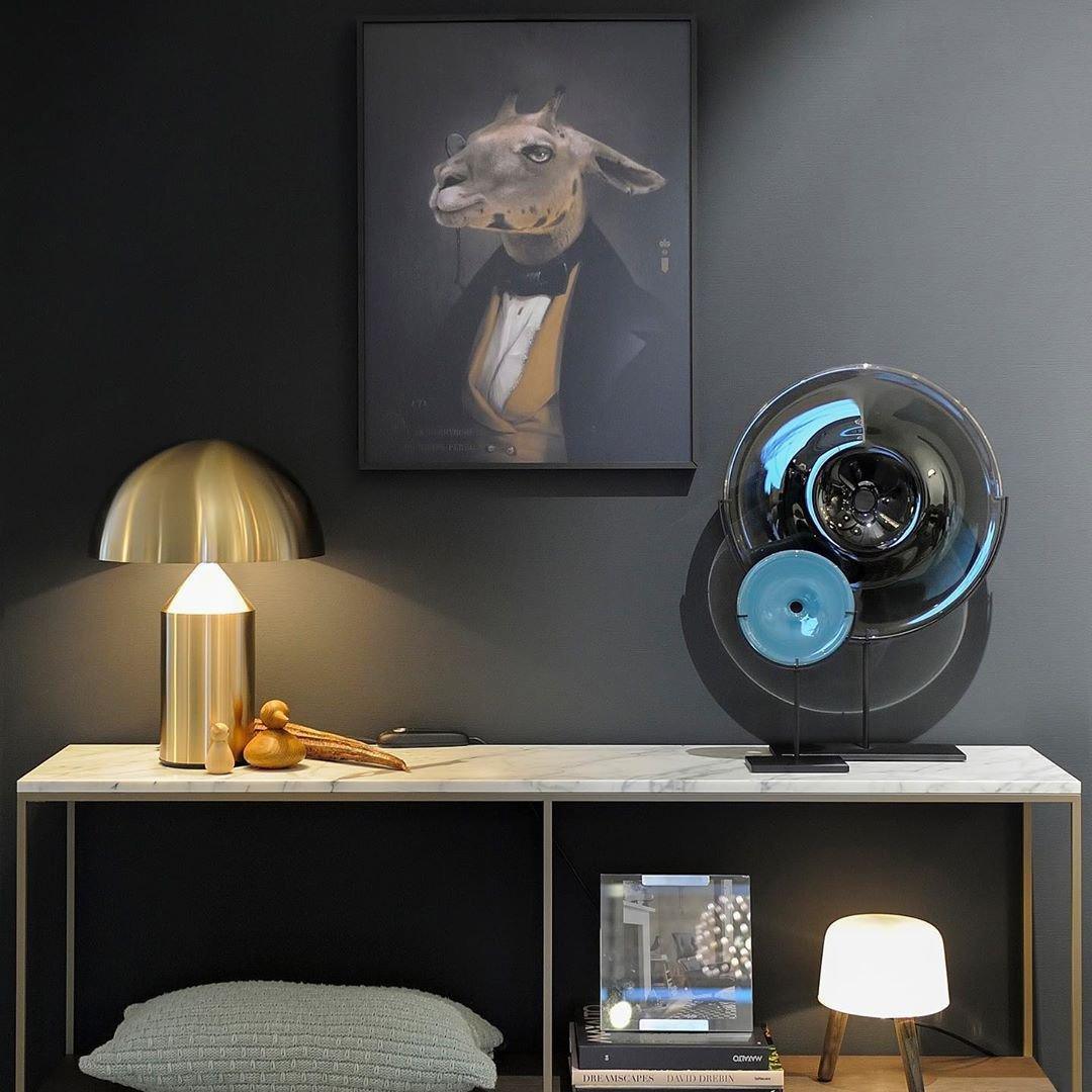 Luma Arc Metal Table Lamp For Modern Home Lighting Accent