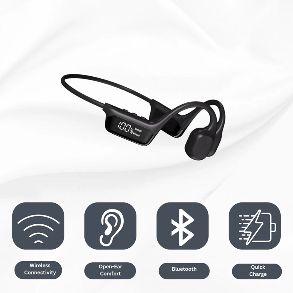 Open-Ear Wireless Bone Conduction Headphones — 13-Hour Battery, IPX5