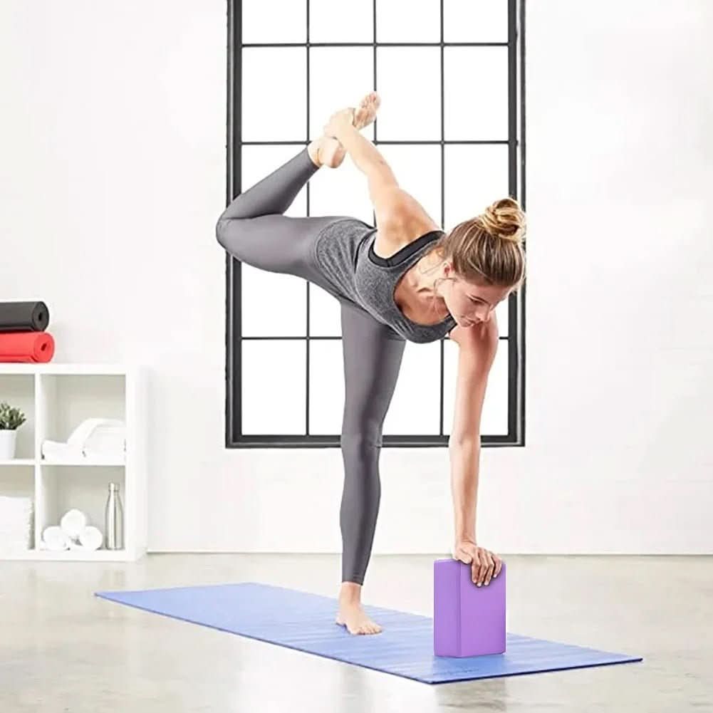 NovaFlex Premium-Yogablock — komfortabler Griff, stabiler Halt, standardmäßige rechteckige Form