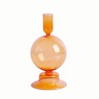 Minimalist Glass Candle Holder Vase Decorative Art Piece - Euroselle