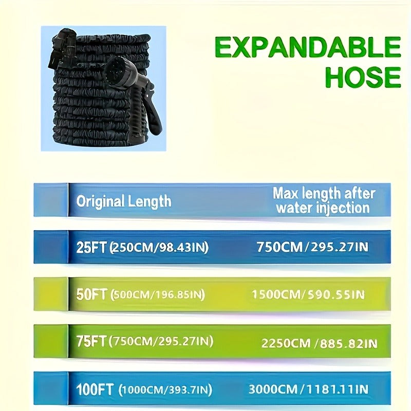 High-Pressure Garden Hose with Nozzle - Euroselle
