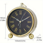 European Retro Metal Alarm Clock - Euroselle