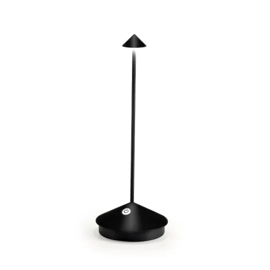 Trådløs LED-aksentlampe, 12 in høy, oppladbar, batteridrevet, dimbar, varm glød, metallkonstruksjon, til uteplass, spisestue og nattbord