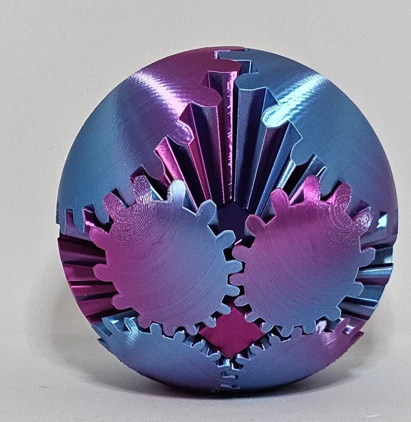 Handlicher Fidget-Würfel — 3D-drehbare Zahnräder, leises sensorisches Spielzeug