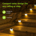 8pcs Solar Fence & Path Lights Waterproof Garden LEDs - Euroselle