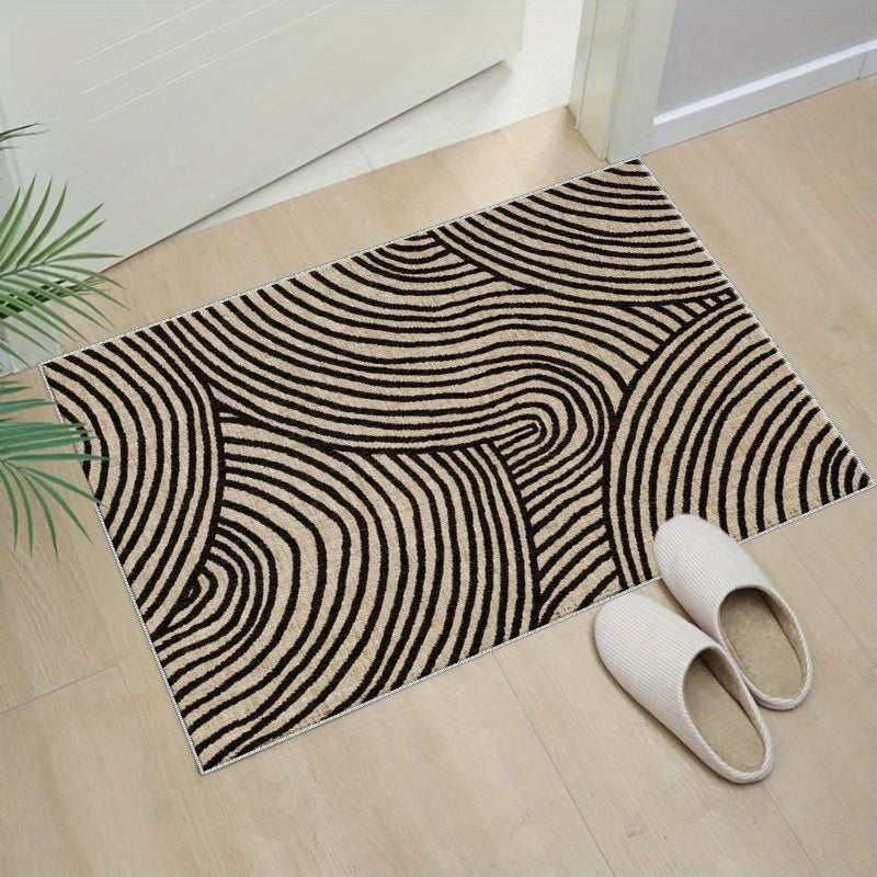Abstract Swirl Pattern Doormat for Indoor and Outdoor Use - Euroselle