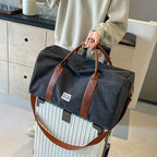 Large Capacity Vintage Washed Travel Duffel Bag Multi-Purpose Organizer - Euroselle