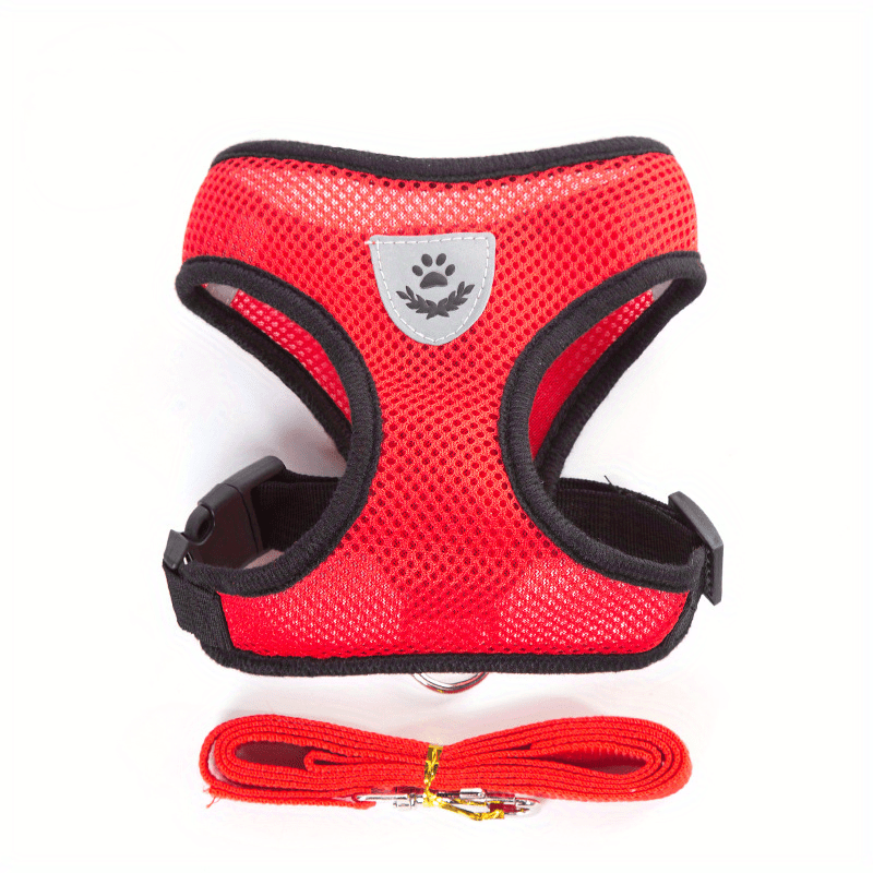 Reflective Pet Vest with Leash for Dogs and Cats - Euroselle
