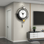 Sleek Living Room Clock with Simple Design Accent - Euroselle