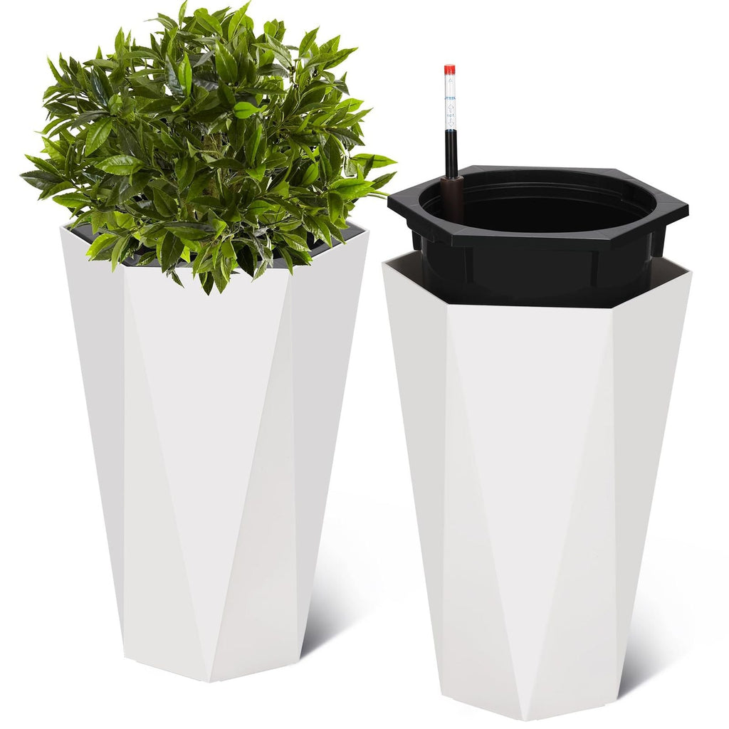 Self-Watering Planter Set with Wheels - Euroselle