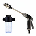 High-Pressure Garden Water Gun with Foam Cannon and Long Handle Sprayer - Euroselle