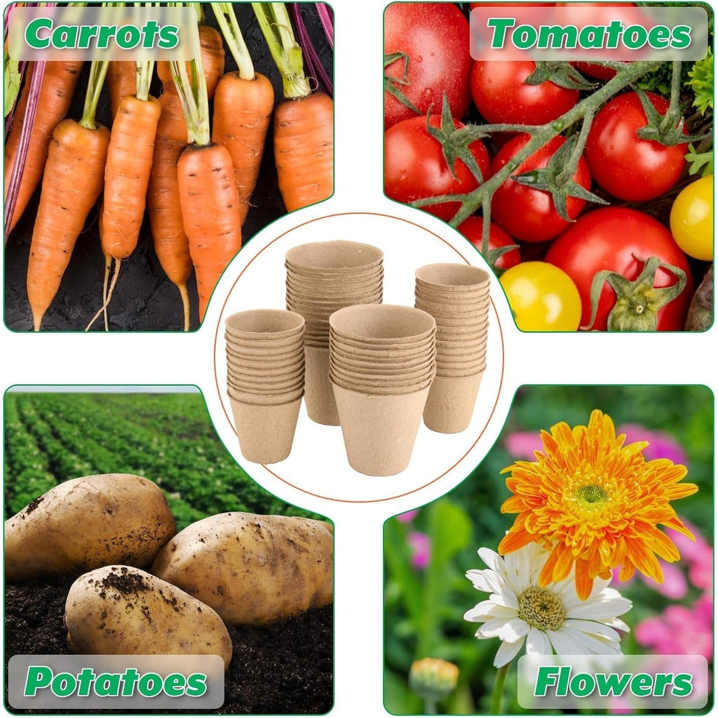 Biodegradable Seed Starter Pots for Easy Transplanting - Euroselle