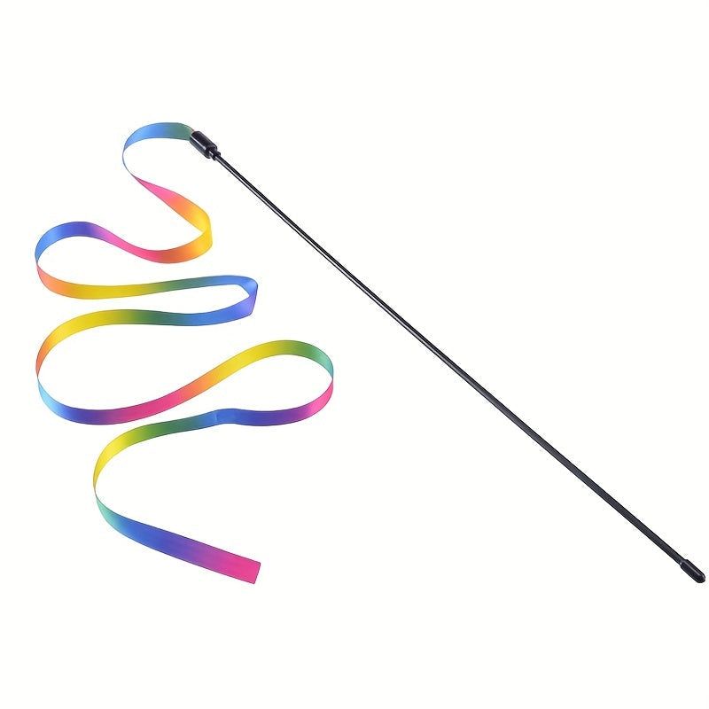 Cute Ribbon Teaser Stick for Engaging Cat Playtime - Euroselle