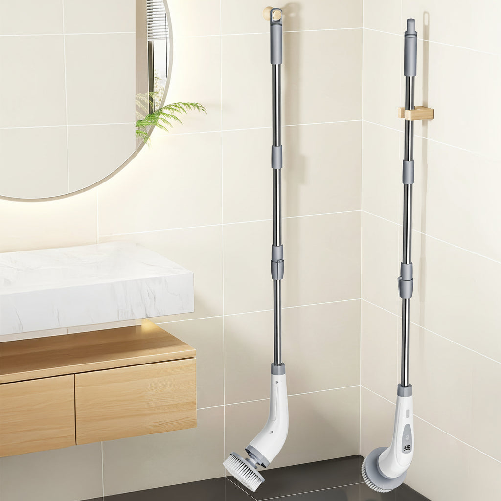 Rechargeable Electric Spin Scrubber with Detachable Handle - Euroselle