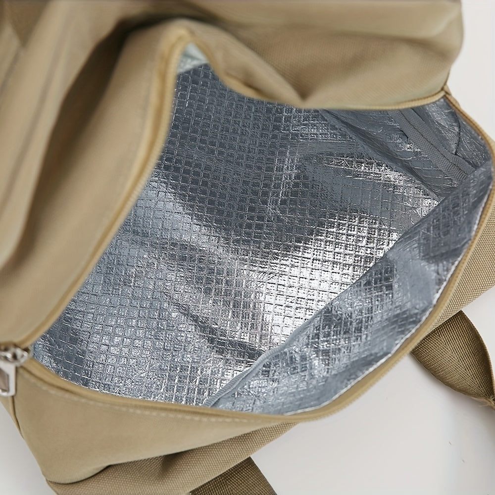 Square Zipper Lunch Box with Durable Aluminum Foil Lining - Euroselle