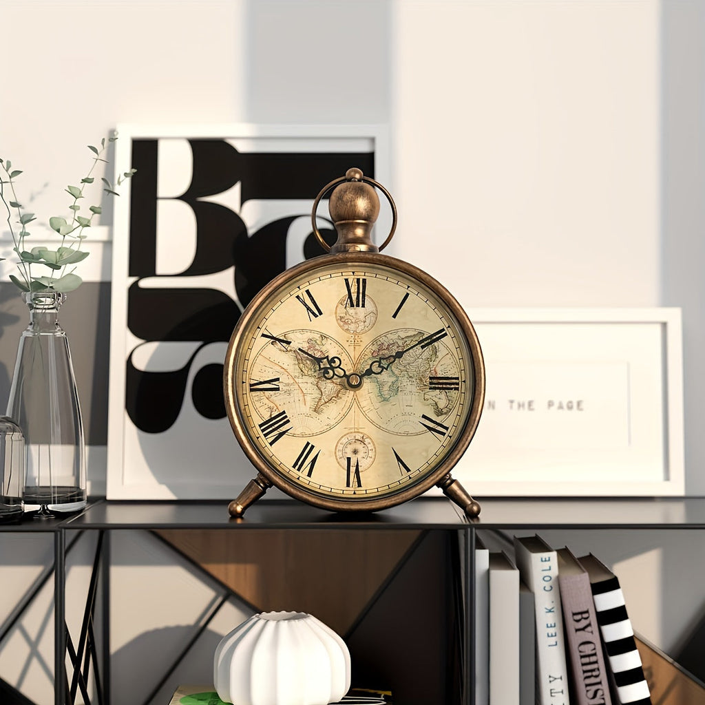 Elegant Eiffel Tower Desk Clock, Non-Ticking - Euroselle