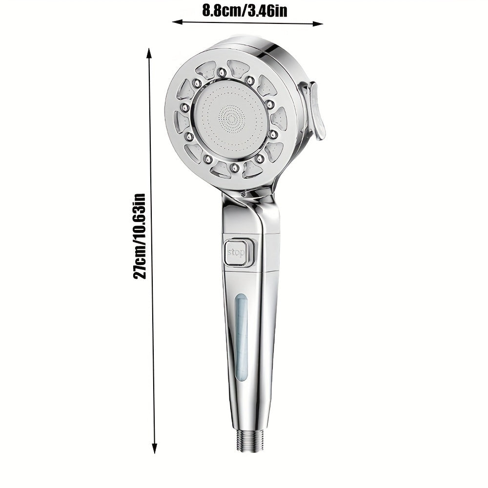 Modern Square Rainfall Shower System with Powerful Massage Spray - Euroselle