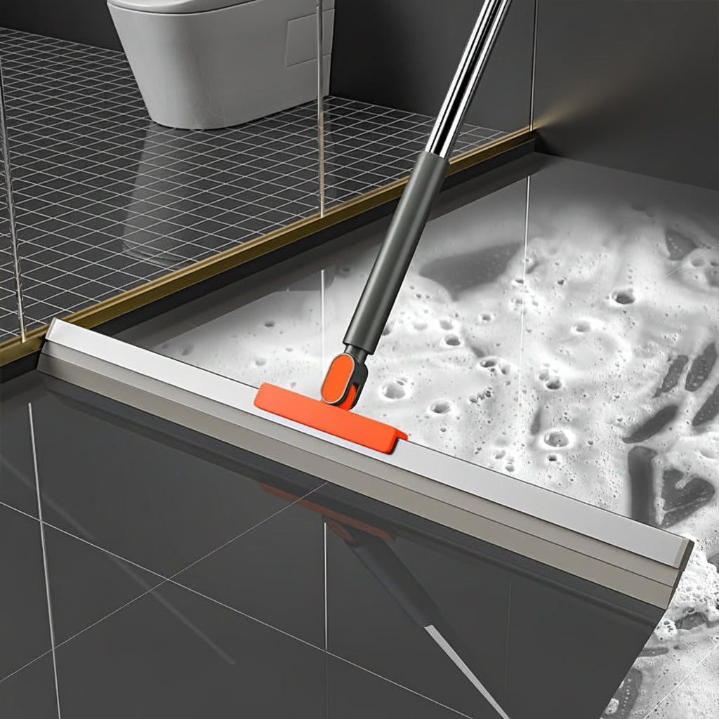 Water & Dust Scraper Broom for Bathroom, Glass, and Floors - Euroselle