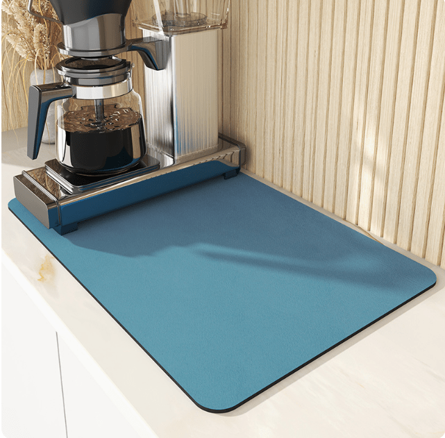 Tapis de cuisine fin en diatomite AquaSorb — Surface hautement absorbante à séchage rapide
