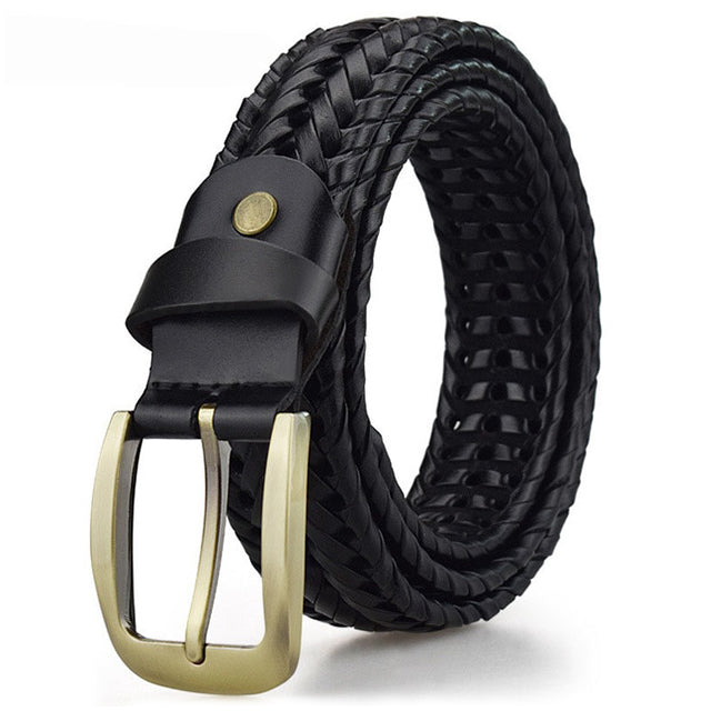 Woven Genuine Cowhide Accessory — Water-Resistant, Scratch-Proof