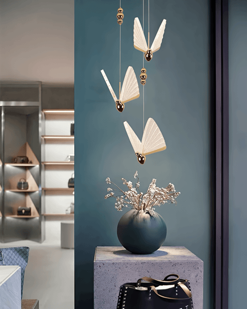 LUSTRE SUSPENSION PAPILLON | ÉCLAIRAGE PLAFOND