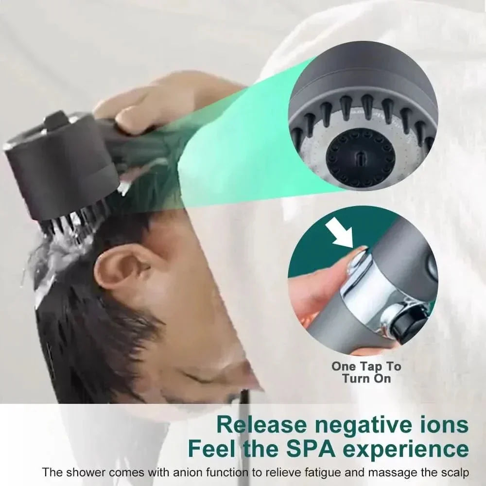 رأس دش AeroFlow بضغط عالٍ وماء نظيف — فوهة دقيقة للغاية