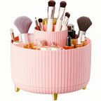 Plastic 360° Rotating Makeup Storage with 5 Sections - Euroselle