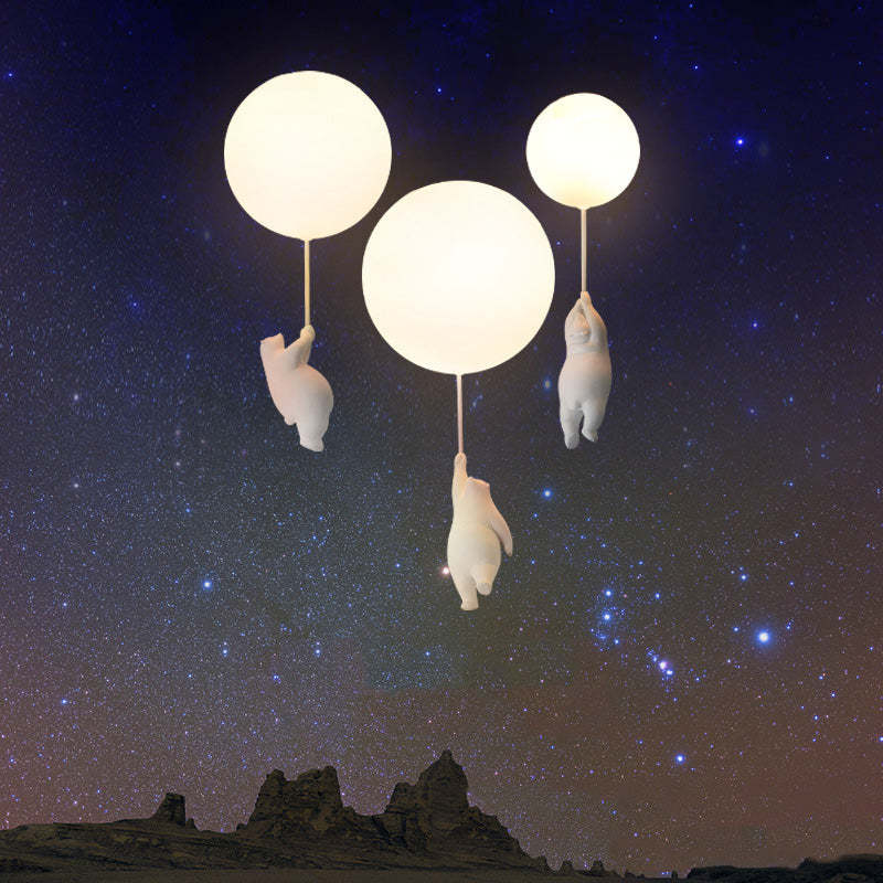 Lunora Bear and Balloon Ceiling Pendant Light for Kids