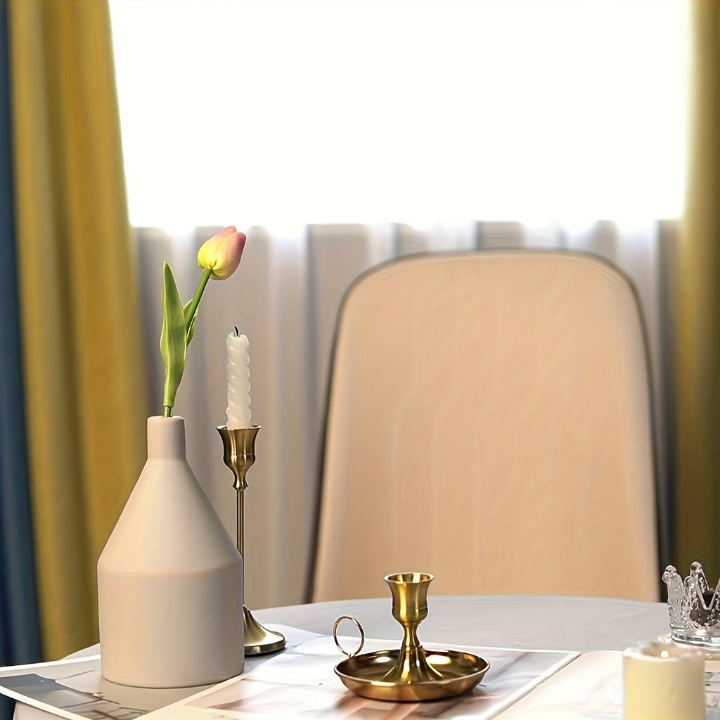 Eleganter goldener Metall-Kerzenständer - Euroselle