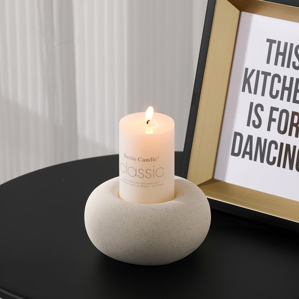Ceramic Donut Candle Holder - Euroselle