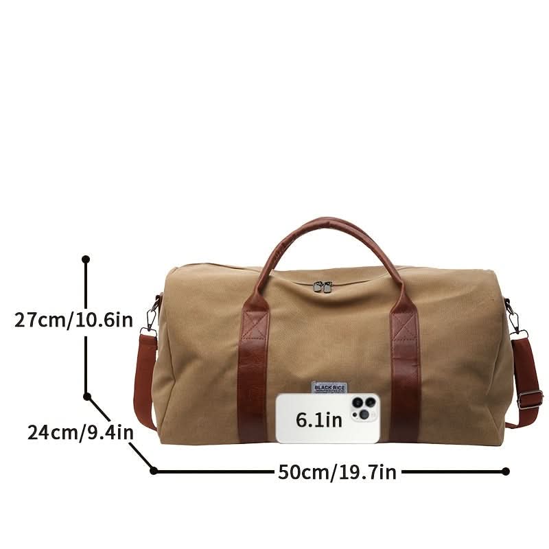 Overnight-duffelbag i kanvas — Flere rum til rejser og fitness
