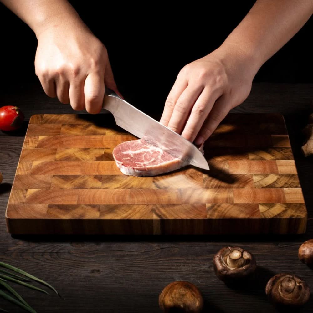 EverWood Acacia Wood Chopping Board — Antibacterial, Moisture Resistant Surface, Elegant and Durable